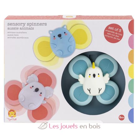 3 Spinners sensoriels animaux TT1-1016 Tiger Tribe 13