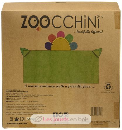 Serviette de bain enfant Fleur ZOO-122-001-013 Zoocchini 4