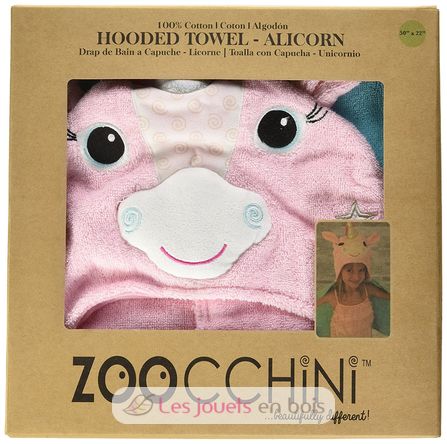 Serviette de bain enfant - Allie la licorne ZOO-122-001-012 Zoocchini 4