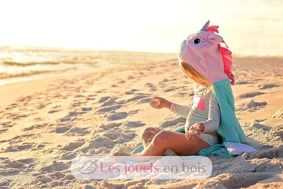 Serviette de bain enfant - Allie la licorne ZOO-122-001-012 Zoocchini 3