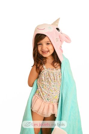 Serviette de bain enfant - Allie la licorne ZOO-122-001-012 Zoocchini 1