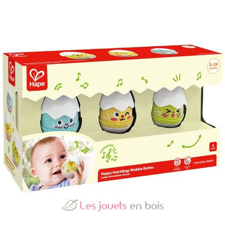 Set de 3 hochets poussins HA-E0124 Hape Toys 6