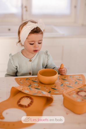 Set de table en silicone Gnawy le paresseux SJ-SI1006 Sassi Junior 2