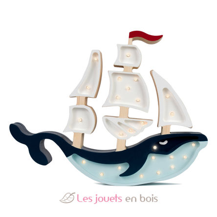 Lampe Veilleuse Navire bleu navy LL029-360 Little Lights 1