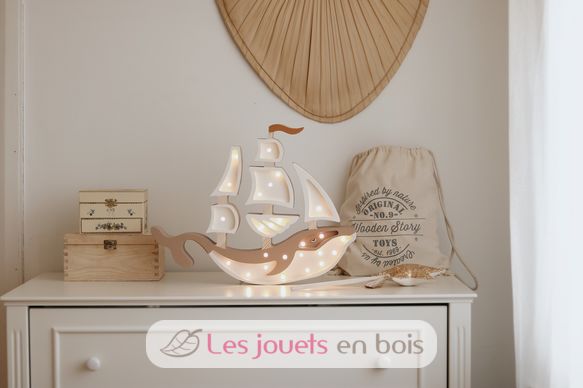 Lampe Veilleuse Navire brun LL029-473 Little Lights 2