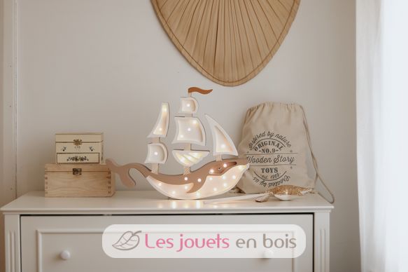 Lampe Veilleuse Navire brun LL029-473 Little Lights 2