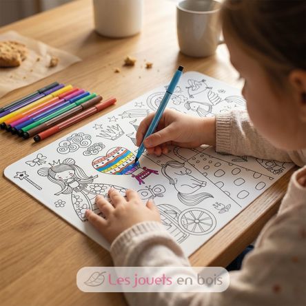 Set de table à colorier Princesses UL7144 Ulysse 2