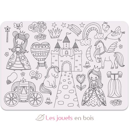 Set de table à colorier Princesses UL7144 Ulysse 4