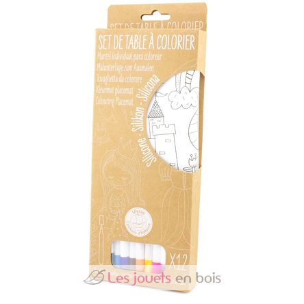 Set de table à colorier Princesses UL7144 Ulysse 6