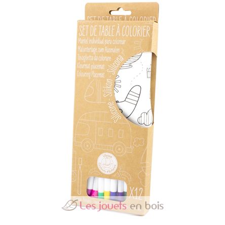Set de table à colorier Véhicules UL7143 Ulysse 6