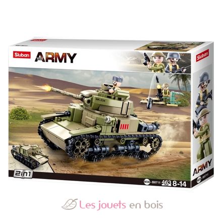 Army WWII - Char d'assaut italien 2 en 1 SL-M38-B0711 Sluban 1