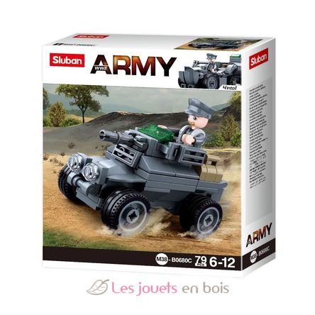 Army WWII - Véhicule blindé allemand SL-M38-B0680C Sluban 2