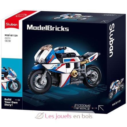 Model Bricks - Moto de course SL-M38-B1129 Sluban 1