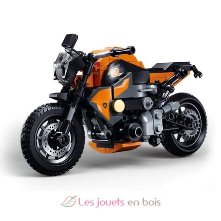 Model Bricks - Moto orange SL-M38-B1130 Sluban 2