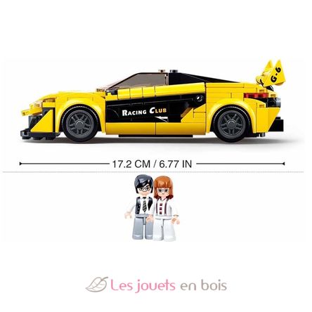 Model Bricks - Super voiture anglaise jaune SL-M38-B0956 Sluban 5