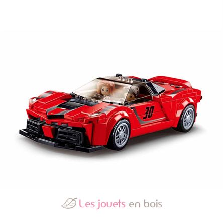 Model Bricks - Super voiture italienne rouge SL-M38-B0955 Sluban 2