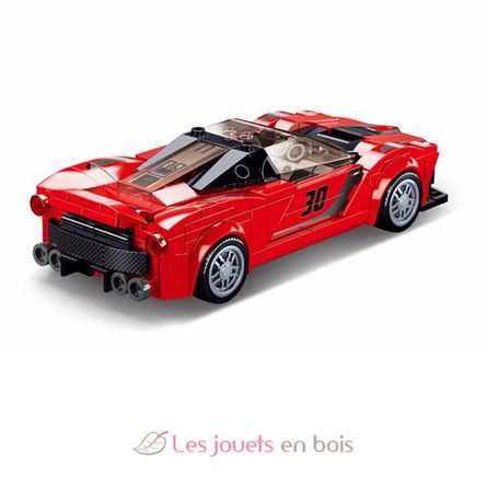 Model Bricks - Super voiture italienne rouge SL-M38-B0955 Sluban 3