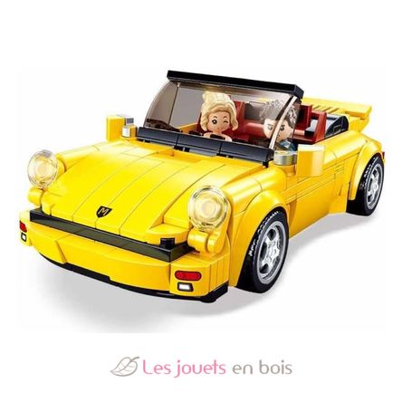 Model Bricks - Voiture de sport allemande jaune SL-M38-B1097 Sluban 2