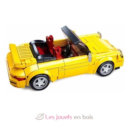 Model Bricks - Voiture de sport allemande jaune SL-M38-B1097 Sluban 3