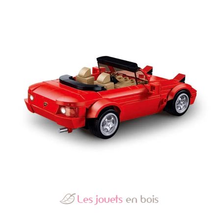 Model Bricks - Voiture de sport MX5 rouge SL-M38-B1128 Sluban 3