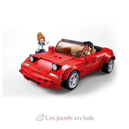 Model Bricks - Voiture de sport MX5 rouge SL-M38-B1128 Sluban 2
