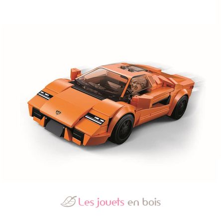 Model Bricks - Voiture de sport orange SL-M38-B1127 Sluban 2