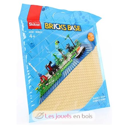 Plaque de base briques de jeux - sable SL-M38-B0833A Sluban 1