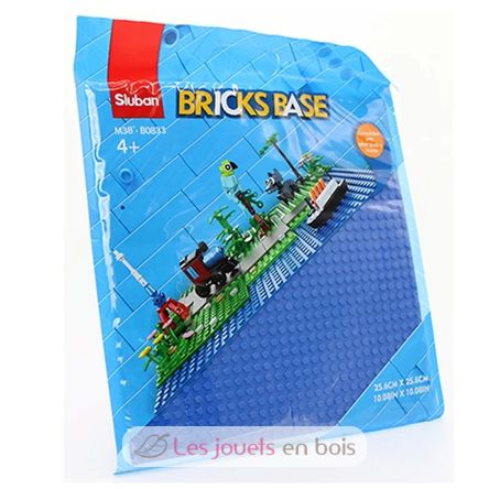 Plaque de base briques de jeux - bleue SL-M38-B0833E Sluban 1