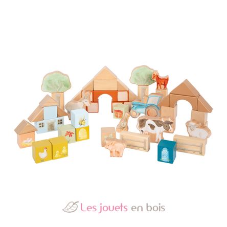 Blocs de construction en bois Ferme LE12905 Small Foot company 1