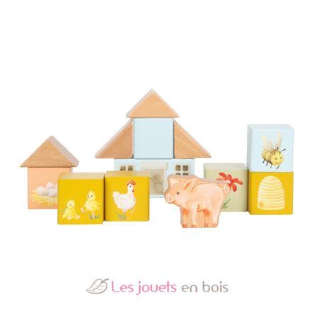 Blocs de construction en bois Ferme LE12905 Small Foot company 3