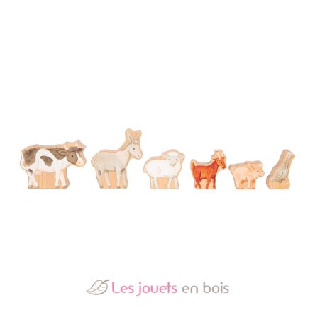 Blocs de construction en bois Ferme LE12905 Small Foot company 5