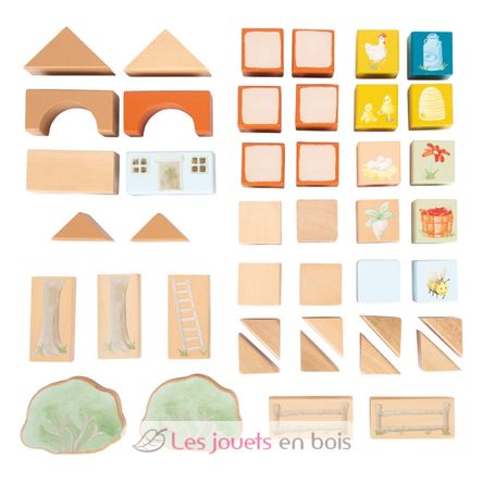 Blocs de construction en bois Ferme LE12905 Small Foot company 7