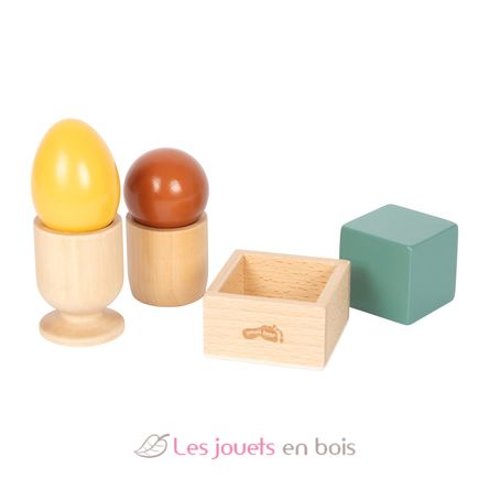 Jeu de tri Montessori avec boule, cube et œuf LE12925 Small Foot company 1