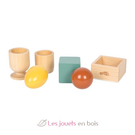 Jeu de tri Montessori avec boule, cube et œuf LE12925 Small Foot company 3