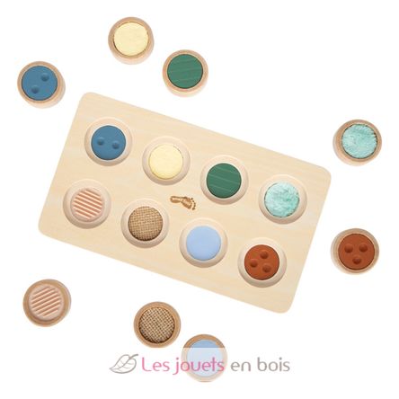 Jeu de mémo tactile Montessori LE12931 Small Foot company 2