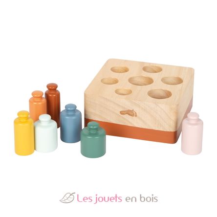 Jeu d'encastrement Montessori avec cylindres LE12932 Small Foot company 2