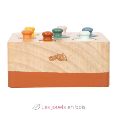 Jeu d'encastrement Montessori avec cylindres LE12932 Small Foot company 3