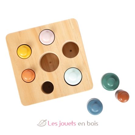Jeu d'encastrement Montessori avec cylindres LE12932 Small Foot company 5