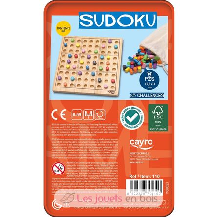 Sudoku en boite métal CA110 Cayro 5