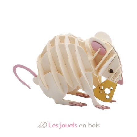 Maquette 3D en papier souris blanche FRI-11689 Fridolin 1
