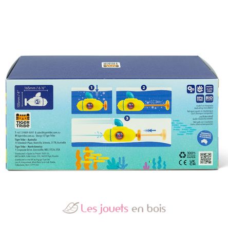 Sous marin pour le bain en bioplastique TT6-1553 Tiger Tribe 6