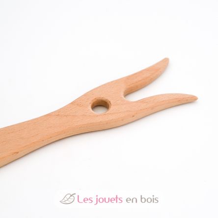 Fourchette à tricoter en bois SP-KNITTING-FORK Speelbelovend 2