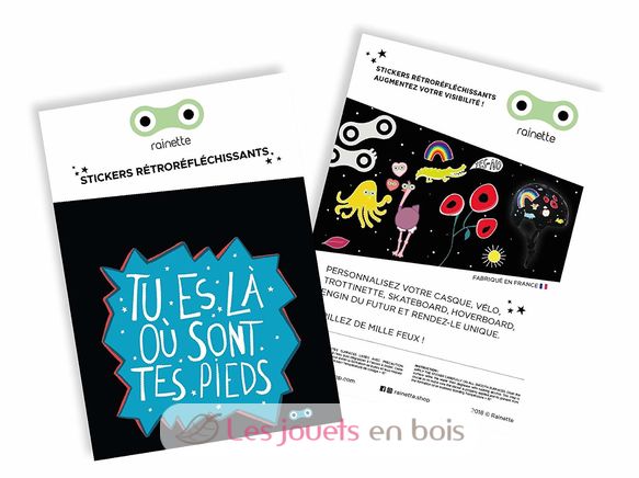 Stickers Tu es là où sont tes pieds RA-STI-TUES Rainette 1