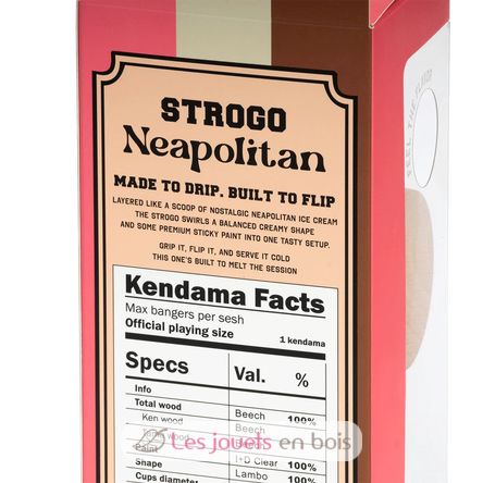Krom Kendama Strogo Neapolitan Strawberry KROM-STR-STRAWB KROM Kendama 10