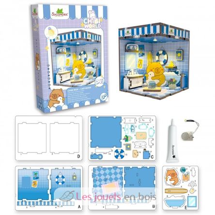 Mini scène à créer Chibi Box Capybara SYCREA094 Sycomore 2