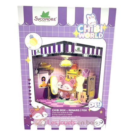 Mini scène à créer Chibi Box Chat SYCREA090 Sycomore 1