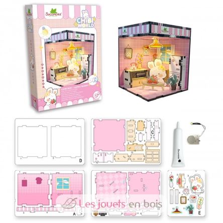 Mini scène à créer Chibi Box Lapin SYCREA089 Sycomore 2