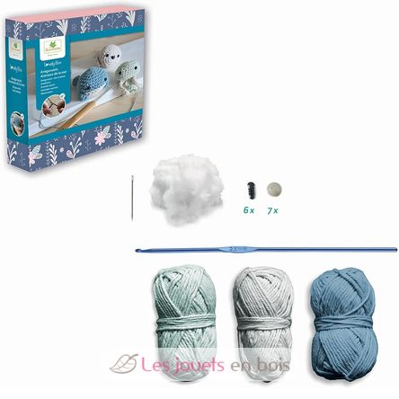 Kit de crochet Amigurumi Animaux de la mer SYCRE1071 Sycomore 3