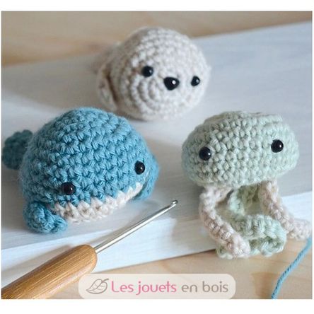 Kit de crochet Amigurumi Animaux de la mer SYCRE1071 Sycomore 2