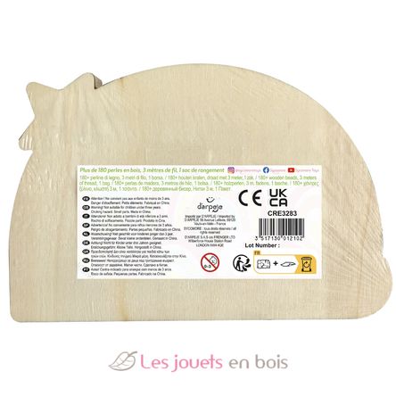 Coffret perles en bois Arc en ciel SYCRE3283 Sycomore 3